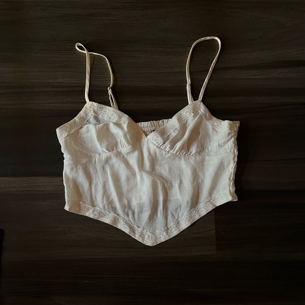 white laced shirt